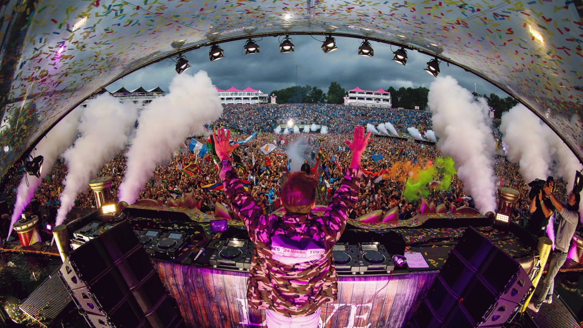 L'une des scènes de Tomorrowland à Boom, en 2017