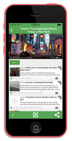 Screenshot memotrips mobile