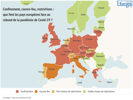 Que font les pays européens face au rebond de la pandémie de Covid-19