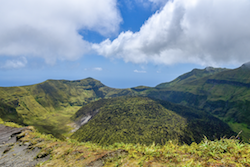 Le volcan de La Soufrière en Guadeloupe